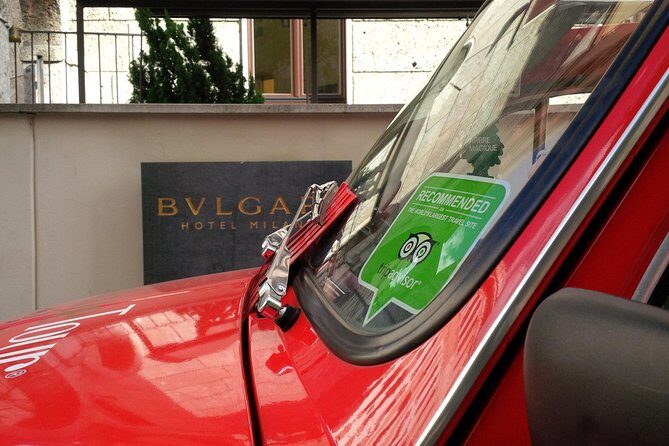 2 hour Vintage Fiat 500 Central City Tour in Milan - How the 2 Hours Work With Your Two Chosen Stops