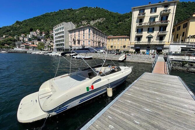 2 Hours Private and Guided Cruise to Lake Como Mostes boat - First views from Como’s waterfront: getting oriented fast