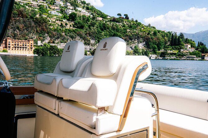 2H Private Cruise Lake Como Tender yacht Invictus 6 pax - Cernobbio to Moltrasio: Villa Erba, Versace links, and George Clooney’s coast