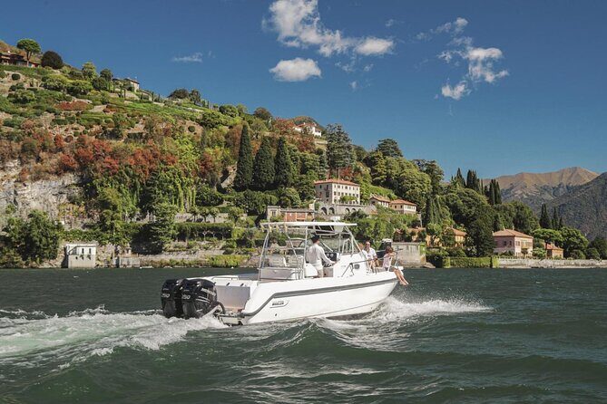 4 Hours Private Boat Cruise on Lake Como with Open Bar - Moltrasio to Isola Comacina: Versace and a Real Island Swim