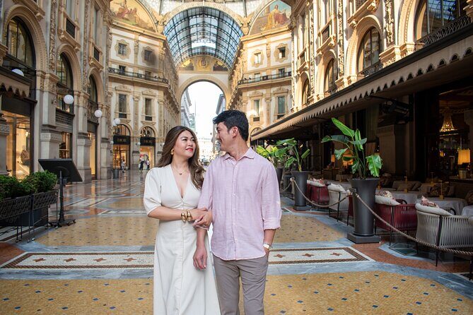 An Adventure in Milan and your unforgettable Private Photoshoot - Galleria Vittorio Emanuele II: Portraits Under the Glass Roof