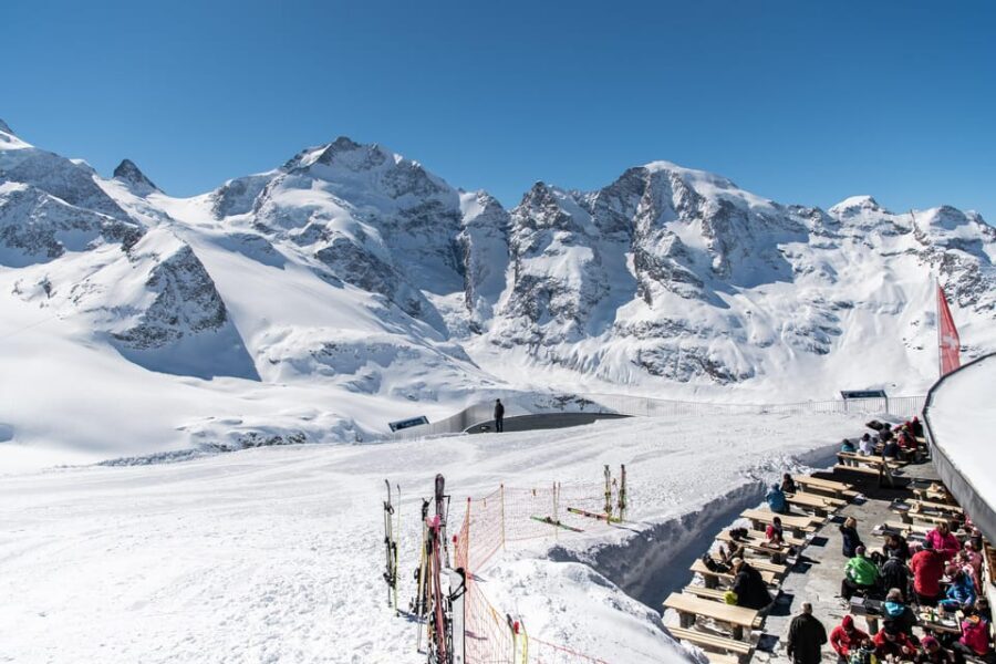 From Milan: Bernina Red Train & Lunch with Mountain Views - Lunch at Diavolezza Lodge: what’s included and why it works
