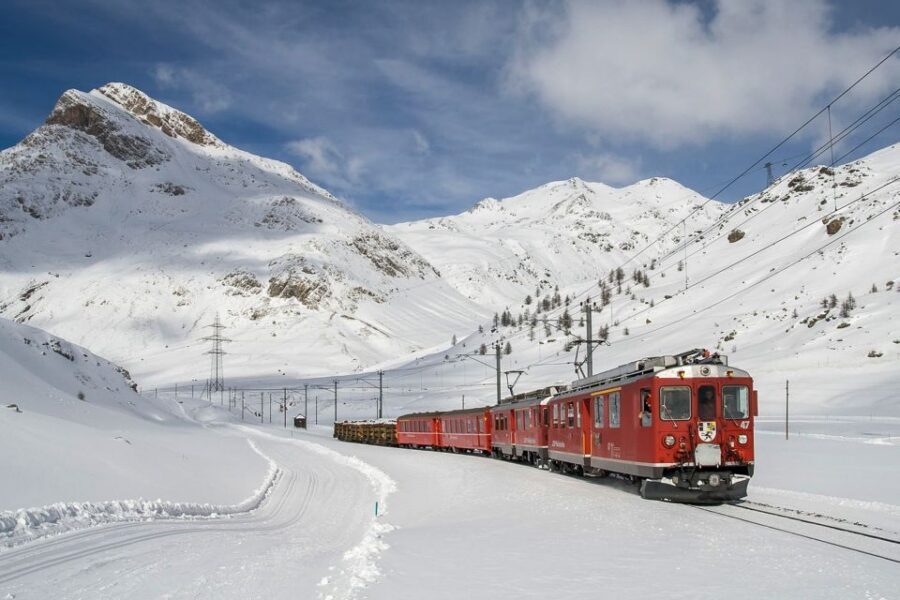 From Milan: Lake Como Cruise, St. Moritz & Bernina Red Train - The Core Experience: Como to St. Moritz to the Bernina Red Train