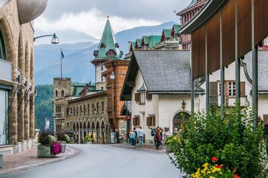 From Milan: Lake Como Cruise, St. Moritz & Bernina Red Train - St. Moritz walking tour and free time: How to spend your 1.5 hours well