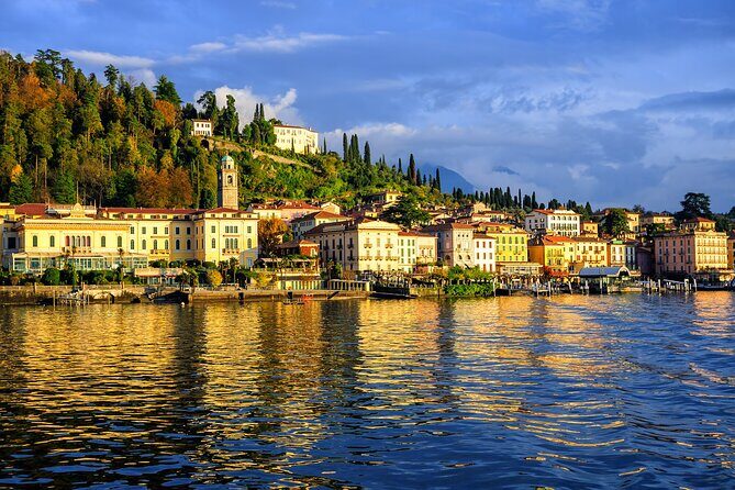 From Milan: Morcote, Bellagio & Lugano in a Private Luxury Van - Lago di Lugano finish: calmer water and a Prealps backdrop