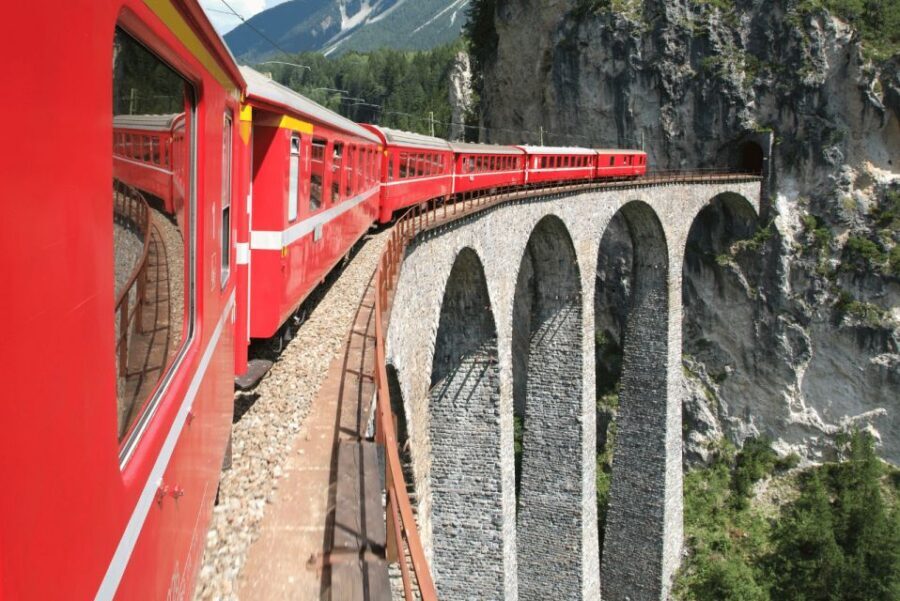 From Milan: Round-Trip Bernina Red Train to Saint Moritz - A Milan-to-Saint Moritz day built around real rail scenery