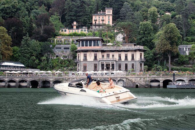 Full-Day Grand Tour, private speedboat at Lake Como - Route overview: Volta, neoclassical villas, and shore towns in one long day
