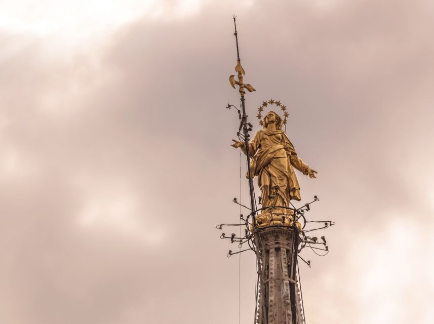 Milan: Cathedral Rooftop Tour - The golden Virgin Mary and nearly 50 steps: the true finale