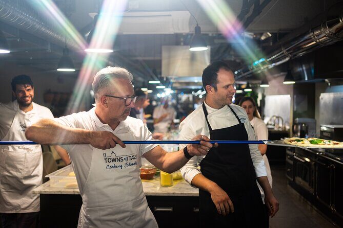 Milan Cooking Class: Authentic Pizza & Gelato Making - Wine, olive oil, and the cone-making break