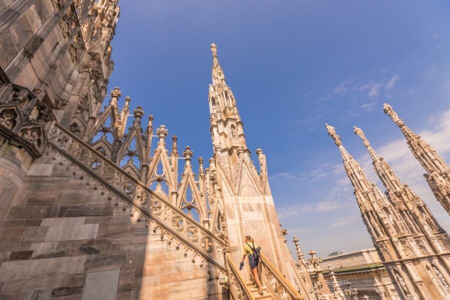 Milan Duomo and Rooftop 2-Hour Guided Tour - Elevator Up, Then Nearly 50 Steps to the Highest Roof Level