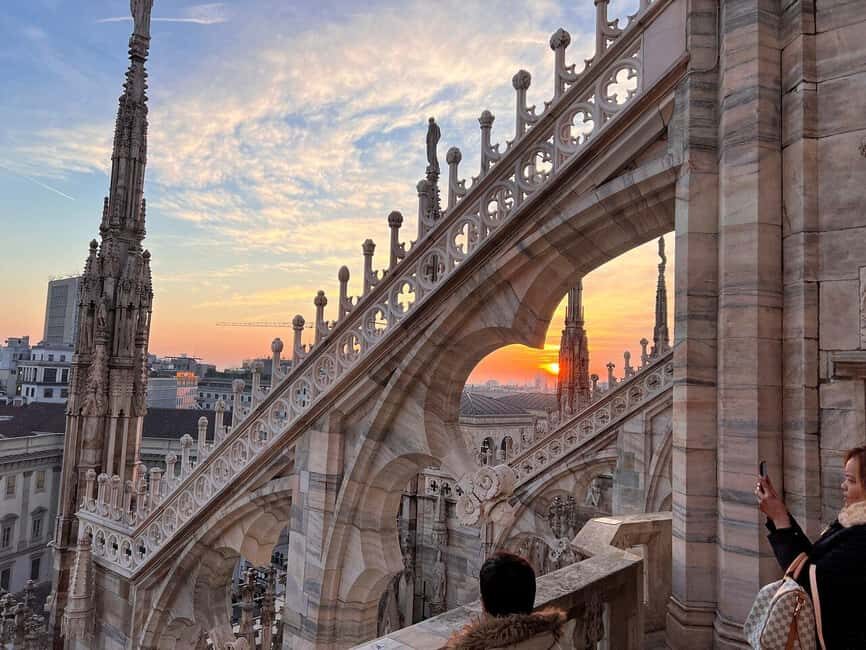 Milan Duomo Rooftops Tour + Optional Hop-on-Hop-off ticket - Duomo Rooftops 101: What you’ll see from the terraces