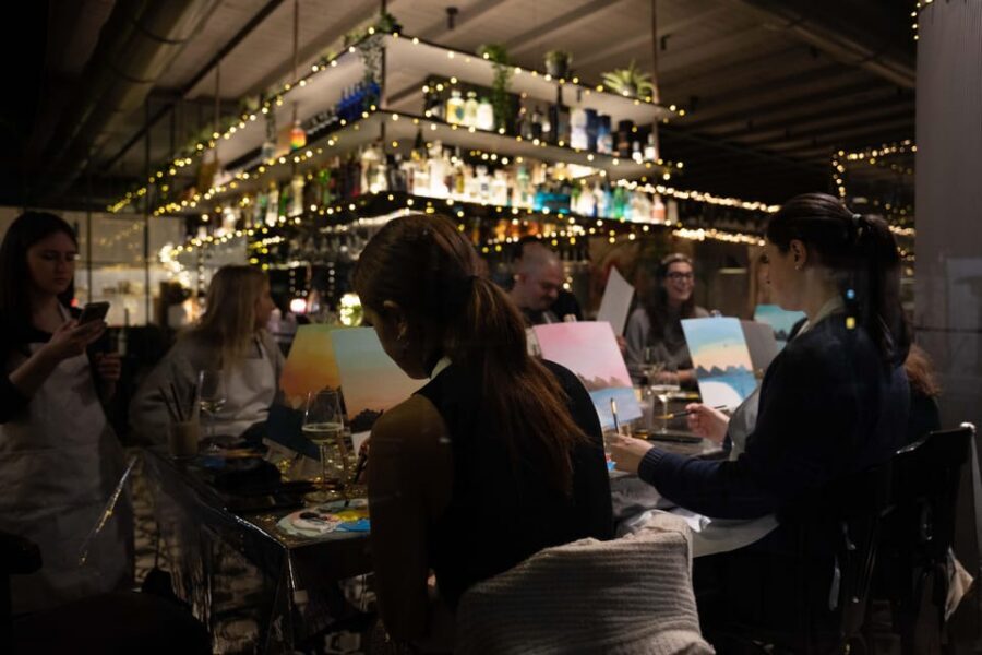 Milan: Paint 'n Sip Class - Your Masterpiece: What You Take Home