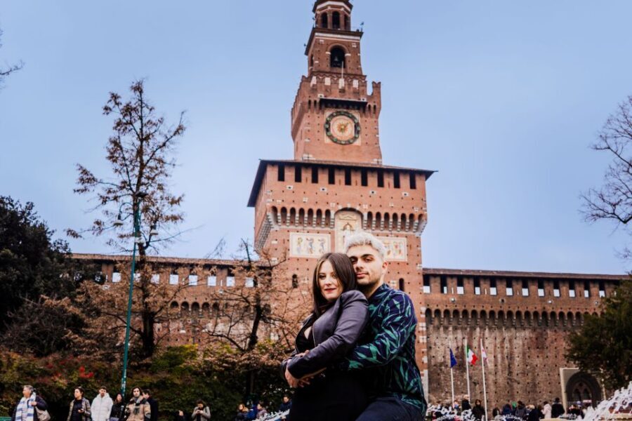 Milan: Professional Photoshoot Outside Sforza Castle - Outside Sforza Castle Photo Stop: How the Shoot Actually Flows