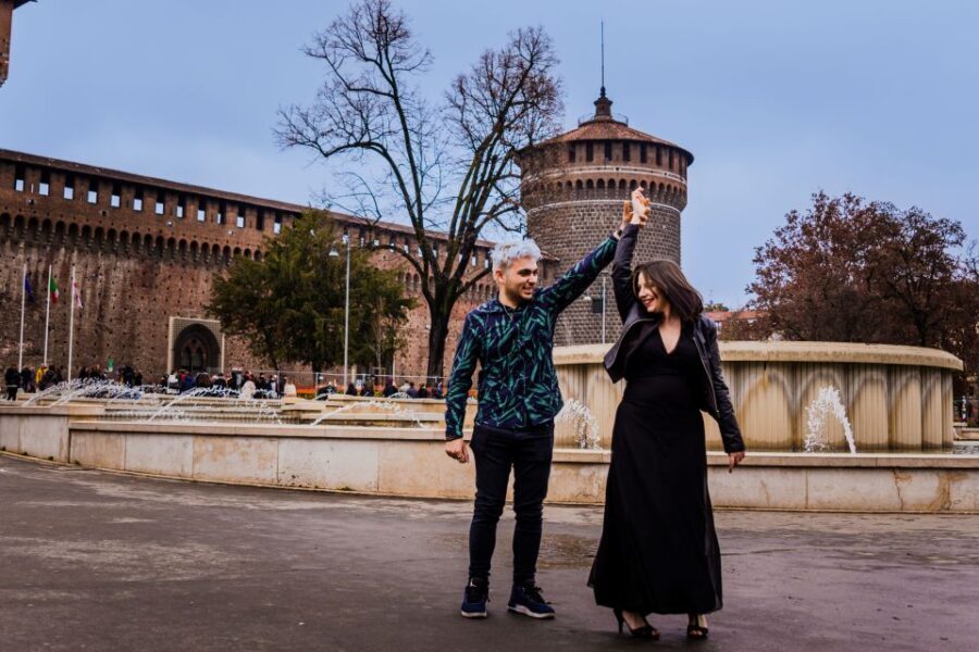 Milan: Professional Photoshoot Outside Sforza Castle - Price and Value: Is $65 a Good Deal for Sforza Castle Photos?