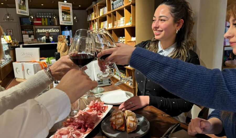 Milan Wine Tasting Aperitivo - What you taste: four glasses of Northern Italian wine